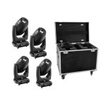 FUTURELIGHT Set 4x DMH-200 LED Moving-Head + Case