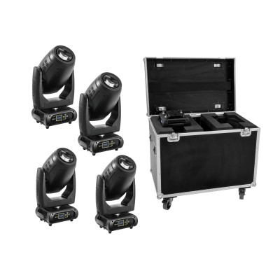 FUTURELIGHT Set 4x DMH-200 LED Moving-Head + Case