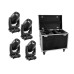 FUTURELIGHT Set 4x DMH-200 LED Moving-Head + Case