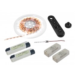 EUROLITE Set LED Strip 2700K 5m + 2x Controller Zone + 2x Transformer 12V EUROLITE Set LED Strip 2700K 5m + 2x Controller Zone + 2x Transformer 12V