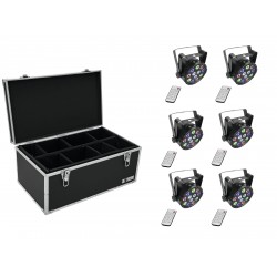 EUROLITE Set 6x AKKU Mini PARty RGBW Spot + Case TDV-1 EUROLITE Set 6x AKKU Mini PARty RGBW Spot + Case TDV-1