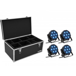 EUROLITE Set 4x LED SLS- QCL Floor + Case TDV-1 EUROLITE Set 4x LED SLS- QCL Floor + Case TDV-1