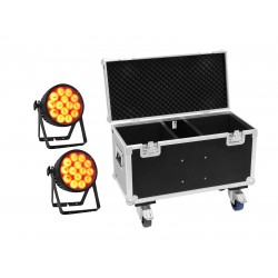 EUROLITE Set 2x LED IP PAR 14x10W HCL + Case with wheels EUROLITE Set 2x LED IP PAR 14x10W HCL + Case with wheels