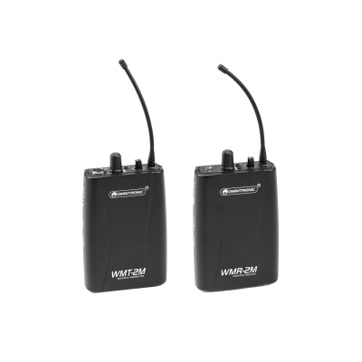 OMNITRONIC Set WMT-2M UHF Transmitter + WMR-2M UHF Receiver OMNITRONIC Set WMT-2M UHF Transmitter + WMR-2M UHF Receiver
