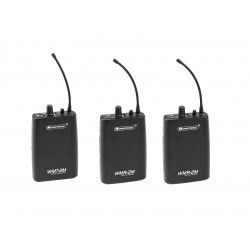 OMNITRONIC Set WMT-2M UHF Transmitter + 2x WMR-2M UHF Receiver OMNITRONIC Set WMT-2M UHF Transmitter + 2x WMR-2M UHF Receiver