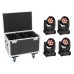 FUTURELIGHT Set 4x EYE-7 HCL Zoom + Case