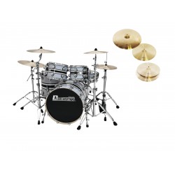 DIMAVERY Set DS-600 grey + DB Cymbals