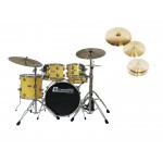 DIMAVERY Set DS-620 yellow + DB Cymbals