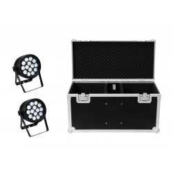 EUROLITE Set 2x AKKU IP PAR 14 HCL QuickDMX + Case EUROLITE Set 2x AKKU IP PAR 14 HCL QuickDMX + Case