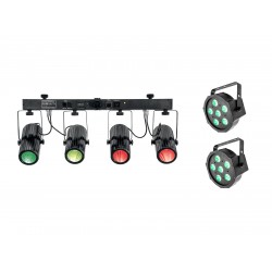 EUROLITE Set 2x LED SLS-6 TCL Spot + LED QDF-Bar RGBAW Light set EUROLITE Set 2x LED SLS-6 TCL Spot + LED QDF-Bar RGBAW Light set