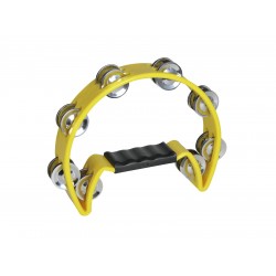 DIMAVERY TN-2 Tambourine plastic, yellow DIMAVERY TN-2 Tambourine plastic, yellow