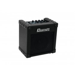 DIMAVERY Deluxe-1 gitaros stiprintuvas 10W su mikrofono įėjimu DIMAVERY Deluxe-1 gitaros stiprintuvas 10W su mikrofono įėjimu