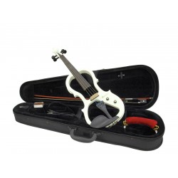 DIMAVERY E-Violin 4/4 with bow, white DIMAVERY E-Violin 4/4 with bow, white