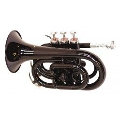 DIMAVERY TP-300 Bb Pocket Trumpet, black DIMAVERY TP-300 Bb Pocket Trumpet, black