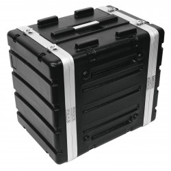 ROADINGER Plastic-Rack KR-19, 8U, DD, black ROADINGER Plastic-Rack KR-19, 8U, DD, black