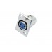 OMNITRONIC XLR mounting socket 3pin nickel 10x