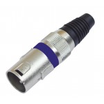 OMNITRONIC XLR plug 3pin bu 10x