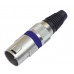 OMNITRONIC XLR plug 3pin bu 10x