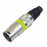 OMNITRONIC XLR plug 3pin ye 10x