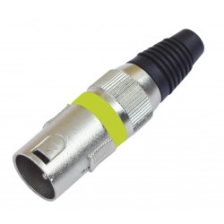 OMNITRONIC XLR plug 3pin ye 10x
