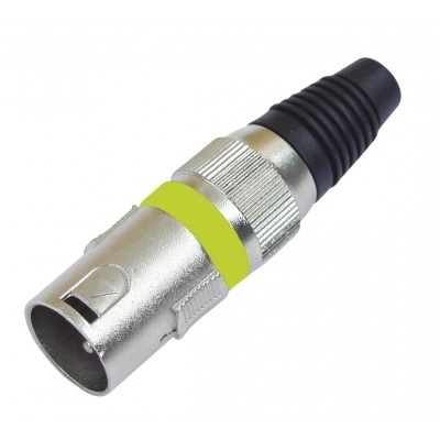 OMNITRONIC XLR plug 3pin ye 10x