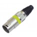 OMNITRONIC XLR plug 3pin ye 10x
