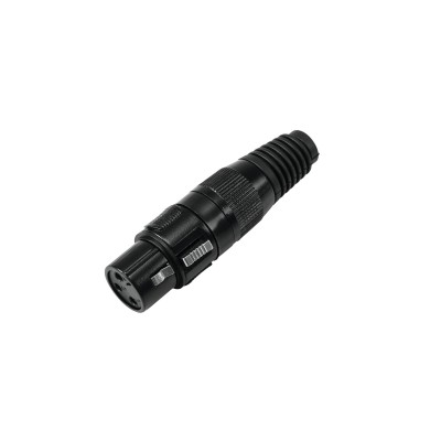 OMNITRONIC XLR socket 3pin black housing 10x OMNITRONIC XLR socket 3pin black housing 10x