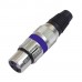 OMNITRONIC XLR socket 3pin bu 10x