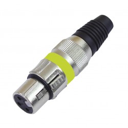 OMNITRONIC XLR socket 3pin ye 10x