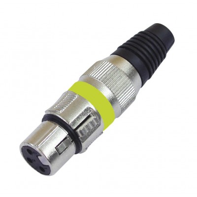 OMNITRONIC XLR socket 3pin ye 10x