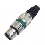 OMNITRONIC XLR socket 3pin gn 10x