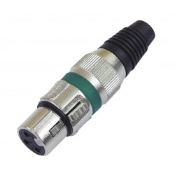 OMNITRONIC XLR socket 3pin gn 10x