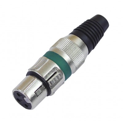 OMNITRONIC XLR socket 3pin gn 10x