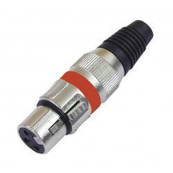 OMNITRONIC XLR socket 3pin rd 10x