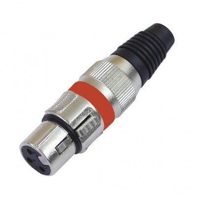 OMNITRONIC XLR socket 3pin rd 10x