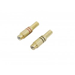 OMNITRONIC RCA socket gold-plated 5.4mm 2x OMNITRONIC RCA socket gold-plated 5.4mm 2x