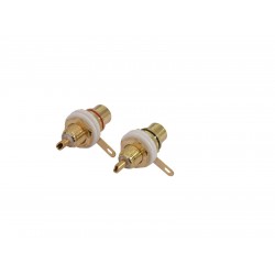 OMNITRONIC RCA mounting socket gold-plated 2x OMNITRONIC RCA mounting socket gold-plated 2x