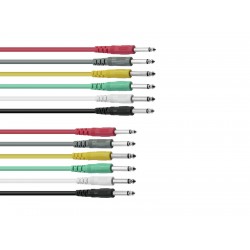 OMNITRONIC Jack cable 6.3 Patchcord mono 6x1.5m OMNITRONIC Jack cable 6.3 Patchcord mono 6x1.5m