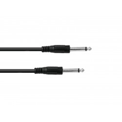 OMNITRONIC Jack cable 6.3 mono 0.5m bk OMNITRONIC Jack cable 6.3 mono 0.5m bk