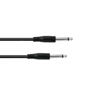 OMNITRONIC Jack cable 6.3 mono 0.5m bk