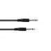 OMNITRONIC Jack cable 6.3 mono 0.5m bk