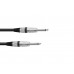 OMNITRONIC Jack cable 6.3 mono 0,5m bk ROAD