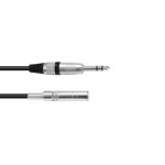 OMNITRONIC Jack extension 6.3 stereo 6m bk