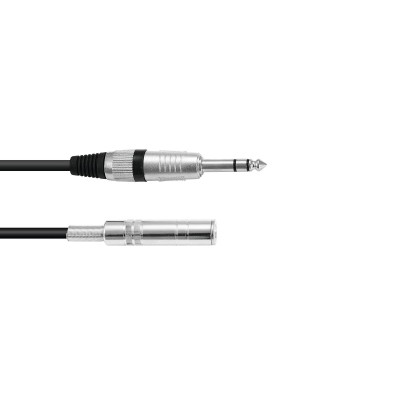 OMNITRONIC Jack extension 6.3 stereo 6m bk