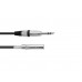 OMNITRONIC Jack extension 6.3 stereo 6m bk