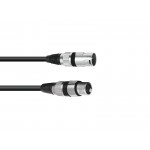 OMNITRONIC Adaptercable XLR(M)/XLR(F) Phase 0.2m bk