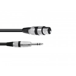 OMNITRONIC Adaptercable XLR(F)/Jack stereo 0.2m bk OMNITRONIC Adaptercable XLR(F)/Jack stereo 0.2m bk