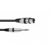 OMNITRONIC Adaptercable XLR(F)/Jack stereo 0.2m bk