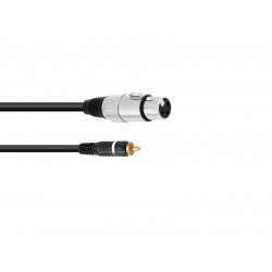 OMNITRONIC Adaptercable RCA/XLR(F) 5m bk