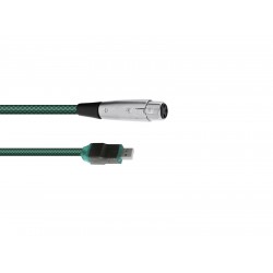 OMNITRONIC Adaptercable USB/XLR(F) 5m gn